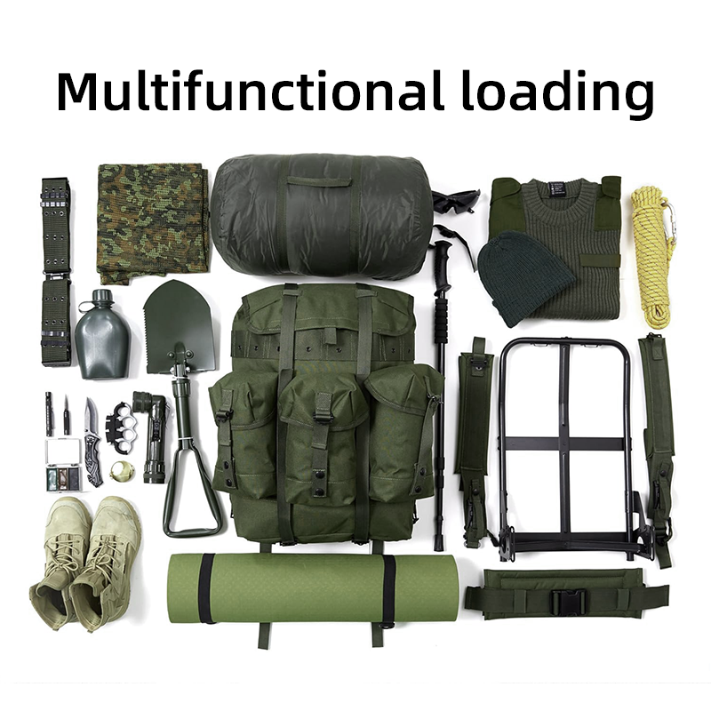 Factory Price 80L Large Tactical Backpack Computer Interlayer Back Pack Alice Backpack with Frame