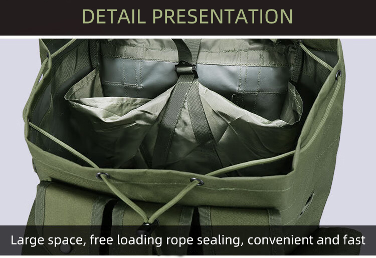 Factory Price 80L Large Tactical Backpack Computer Interlayer Back Pack Alice Backpack with Frame