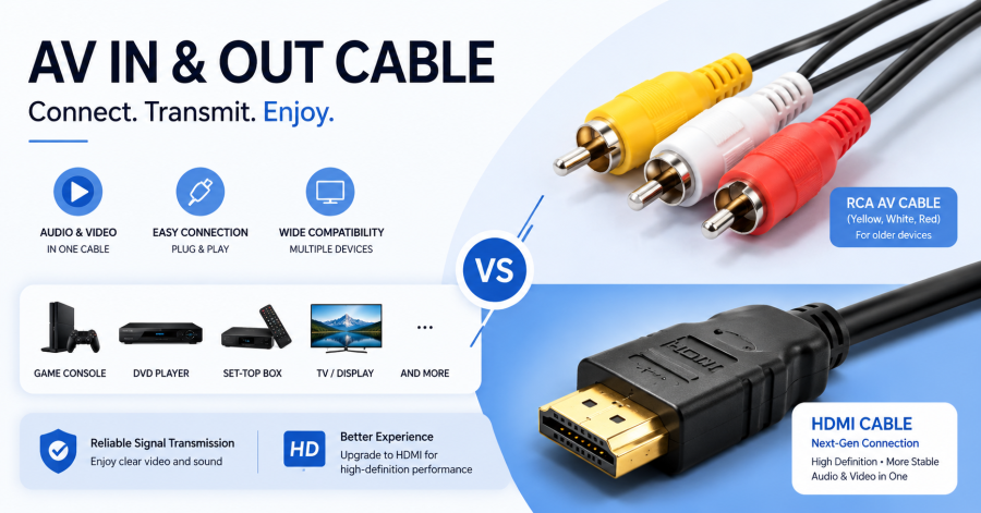 What is an AV In and Out Cable?