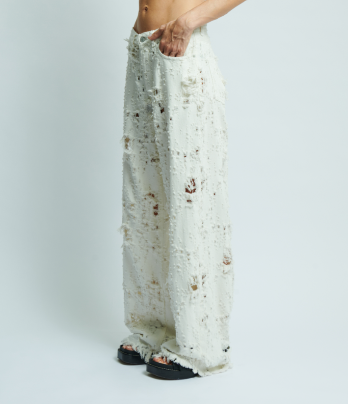 Elevate Your Brand with Personalized White Jeans