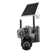 Uluck TP21 Outdoor Three-Lenses Solar Camera 4G/Wi-Fi camera No electricity No Internet High-definition night vision orchard camera
