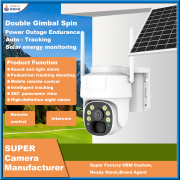 V380 Outdoor Solar 4G Camera Night vision Full-Color High-definition Solarcctv Low-Power