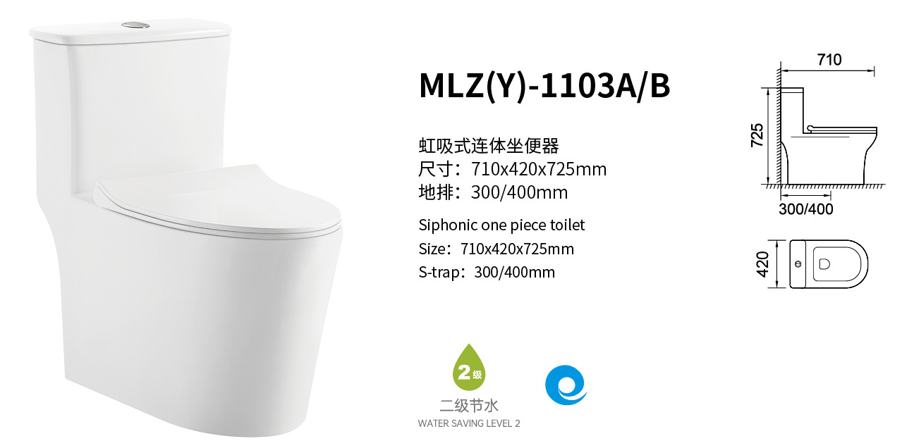 AIDI Siphonic One-Piece Toilet – Floor Mounted Design for Mexico Market