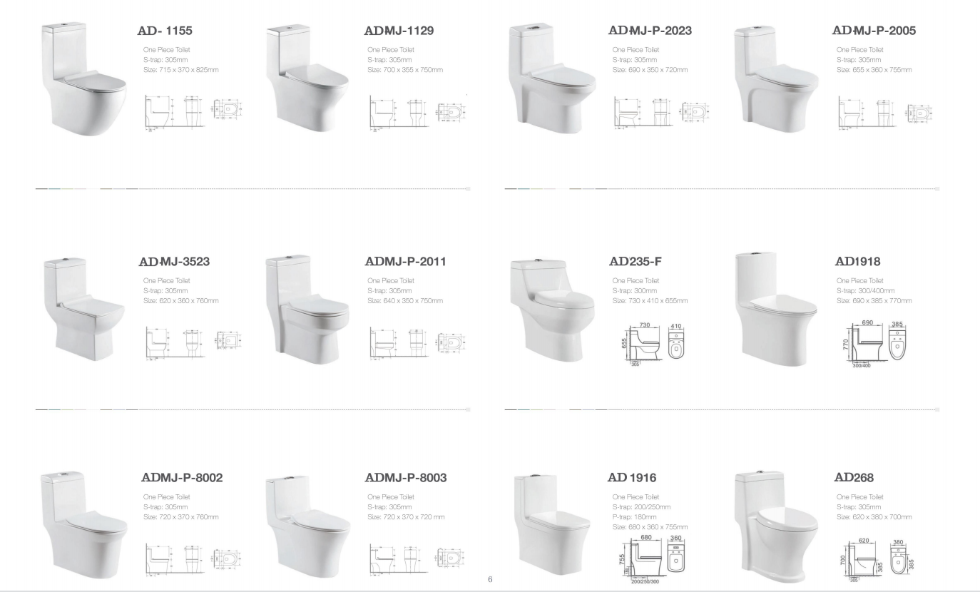 Toilet Manufacturer Monoblock Siphon Dual Flush Toilet Bowl Inodoro
