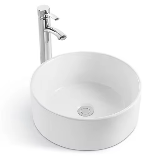 MODERN ART EXQUISITE HOTEL ROUND CERAMICS ART BASIN