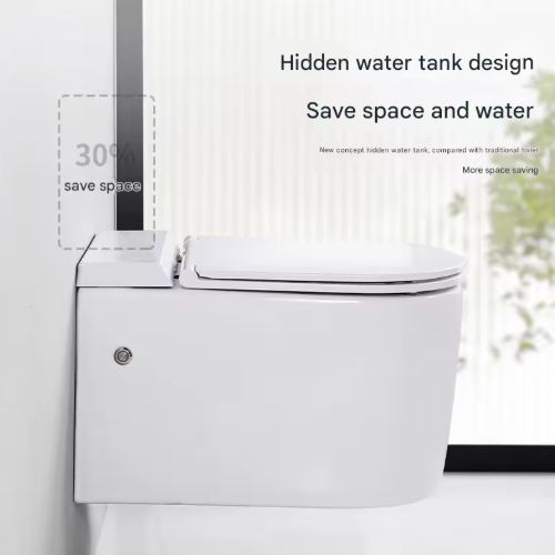 Hot-Selling Wall-Hung P-Trap Toilet — Modern Wall-Hung Ceramic WC for Hotels & Projects