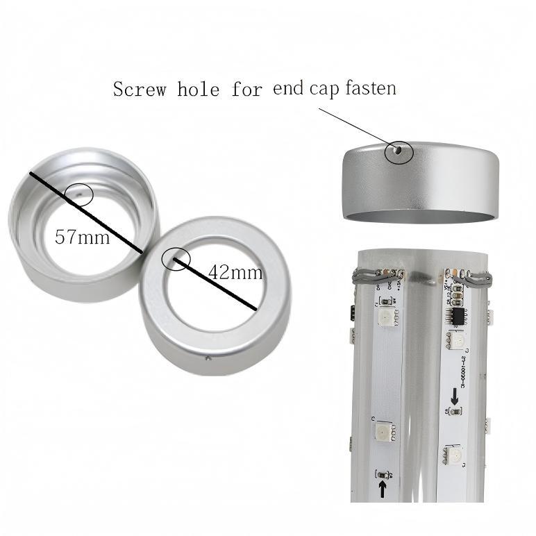 360° Lighting SMD5050 RGB UCS1903 Programmable 3D LED Pixel Tube for Bumper Car (XXA-TUBE-D47/D57)