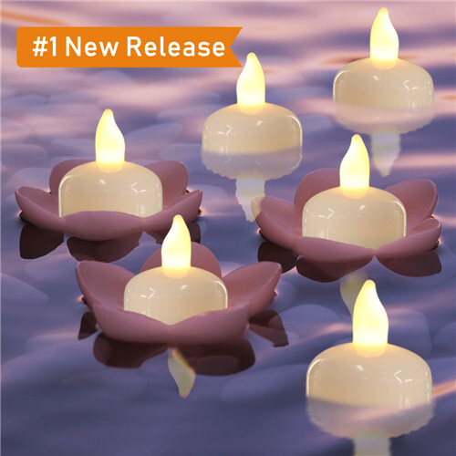 Set of 24pcs White Floating Candles