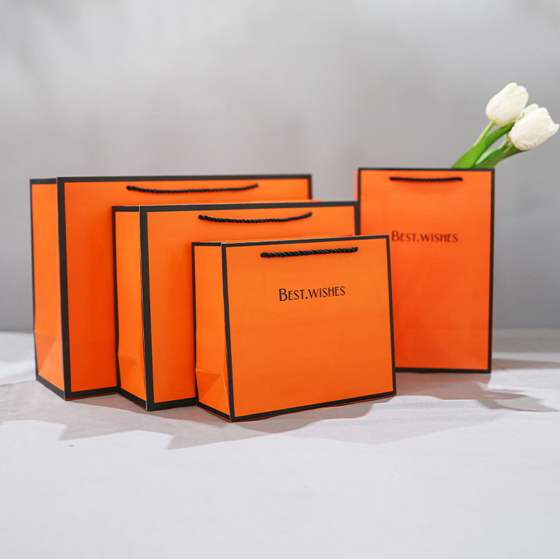 Signature Red Packaging Paper Bags -Custom Luxury for Boutique & Fashion