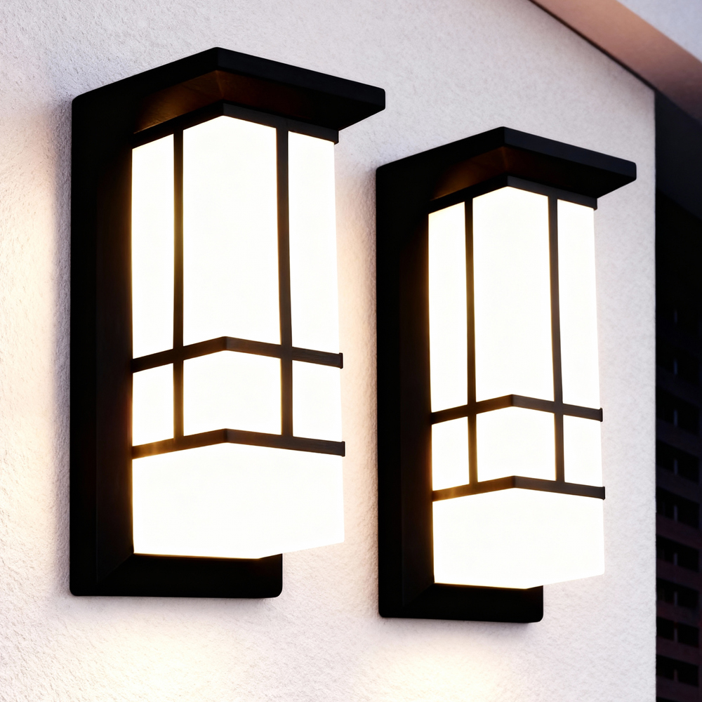 XZM Modern LED Outdoor Wall Light 12W 3000K/6500K IP65 Aluminum Alloy Waterproof Porch Front Door Wall Lamp Garden Patio Balcony Exterior Decorative Wall Lighting XZM Modern LED Outdoor Wall Light 12W IP65 Waterproof Garden Lamp LED wall light, outdoor lighting, waterproof lamp, front door light, decorative wall light
