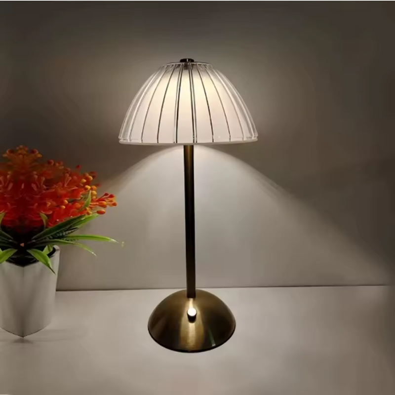 Eye-Caring Flicker-Free Soft Glow Dimmable Cordless Rechargeable Bedside Table Lamp, 3 Color Stepless Dimming Pleated Glass Shade No Blue Light, for Bedroom Nursery Reading Home Office, Rechargeable Battery Operated Rechargeable Cordless Bedside Lamp - Eye-Caring Dimmable Light bedside lamp, dimmable lamp, cordless lamp, eye-caring light, rechargeable lamp,Cordless Table Lamp,Rechargeable Table Lamp,LED Table Lamp,Gold Table Lamp,Pleated Glass Table Lamp,Bedside Table Lamp,Decorative Table Lamp,Portable Table Lamp,Vintage Table Lamp,Ambient Table Lamp