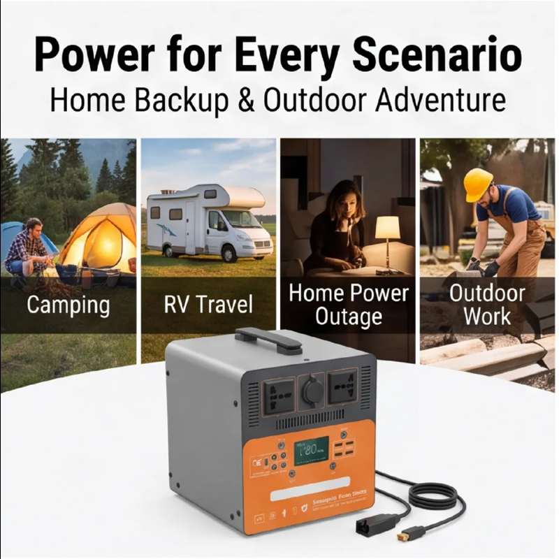 Portable Emergency Power Station, Multi-Port AC Outlet USB Fast Charging Backup Supply for Camping Home Blackout Use Portable Emergency Power Station for Camping & Home Blackouts Portable Power Station, Emergency Backup, Multi-Port Outlet, USB Fast Charging, Camping Supplies,portable power station,emergency power supply,backup power station,outdoor power station,solar power station,home backup power,AC power station,portable power supply,multi-port power station,AC outlet power station,fast charging power station,universal socket power supply,multi-outlet power station,LCD display power station,USB C power station,portable AC power supply