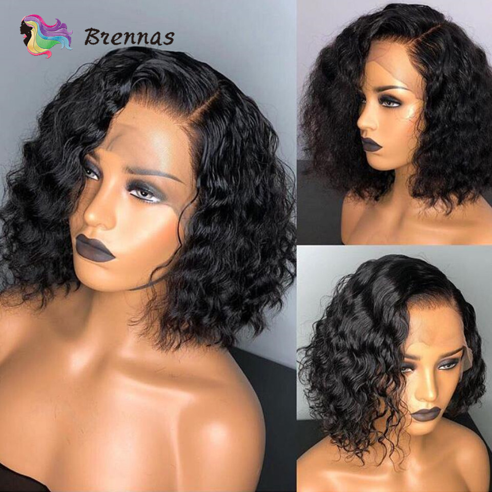 Preplucked glueless bleached knots Front Lace Loose Wave Lace Wigs
