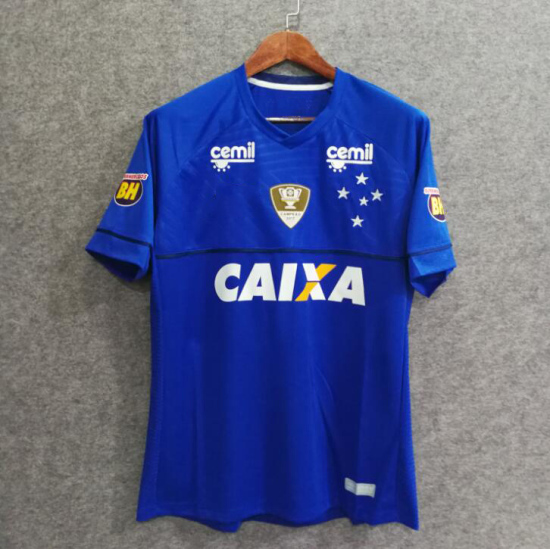 18/19 cruzeiro home full sponsor soccer jersey