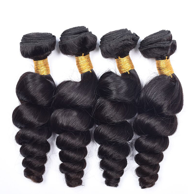 Peruvian Virgin Hair Loose Wave 3 Bundles Lot 100 Human Hair