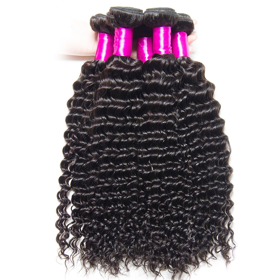 Indian Kinky Curly Hair Bundles 10 20 100 Human Hair Weave