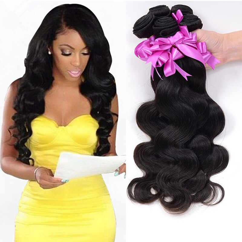 Body Wave Peruvian Hair Weave Bundles 100 Human Hair