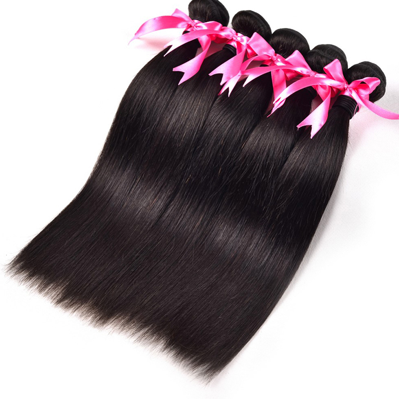 Peruvian Silk Straight Hair Bundles 3pcs Lot Virgin Human Hair