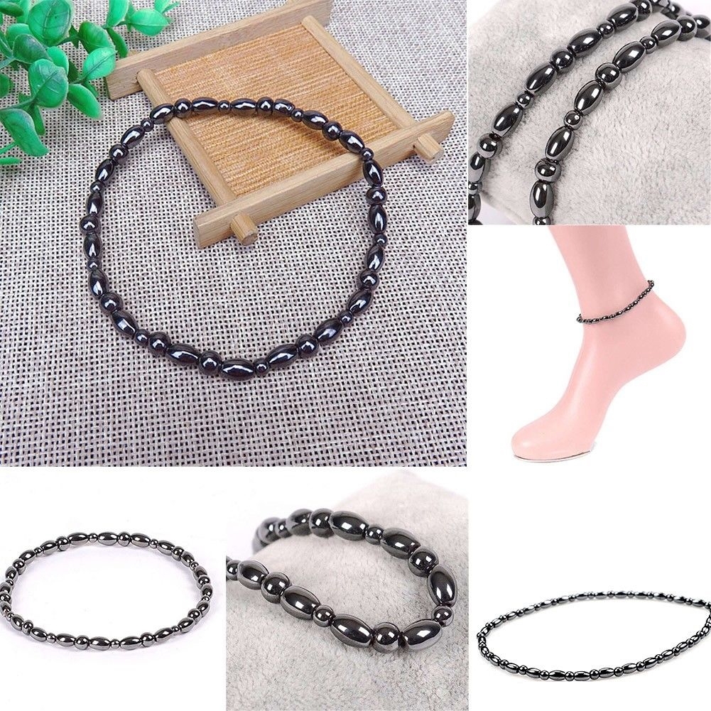 Black Therapy Anklet Foot Chain Healthy Weight Loss Ankle