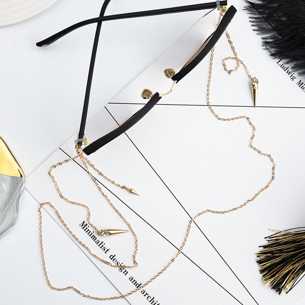 Retro Glasses Chain Neck Hanging Glasses Decorative Chain Sunglasses