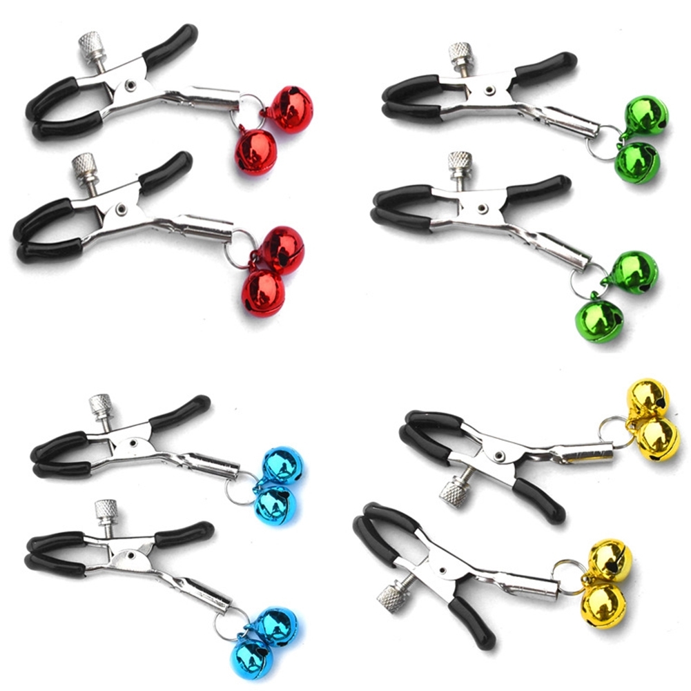 Зажимы на соски California Exotic Novelties Nipple Clamps с цепью, серебристые SE-2610-10-2 - California Exotic Novelties - Зажимы для сосков - Купить
