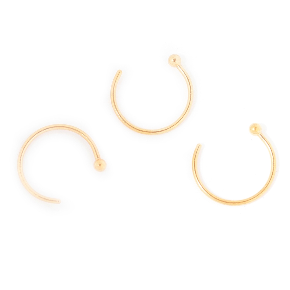1pcs Lot Fake Nose Ring Lip Ring C Clip Kylie Lip Piercing Burun Nose Rings Hoop For Women Neuspiercing Body Jewelry Bah0053