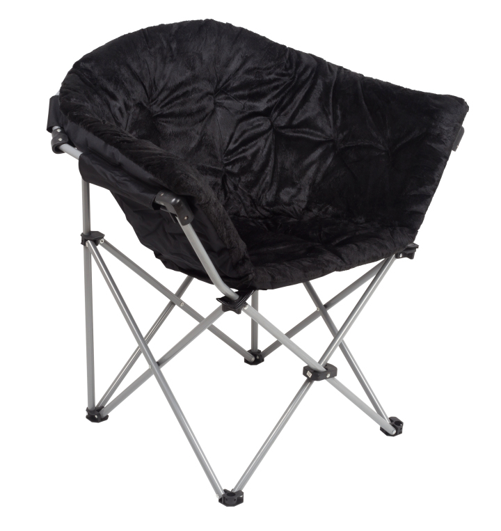 Large Folding Saucer Moon Chair Faux Fur For Living Room Dorm Seating Valentine Gift Padded Club 