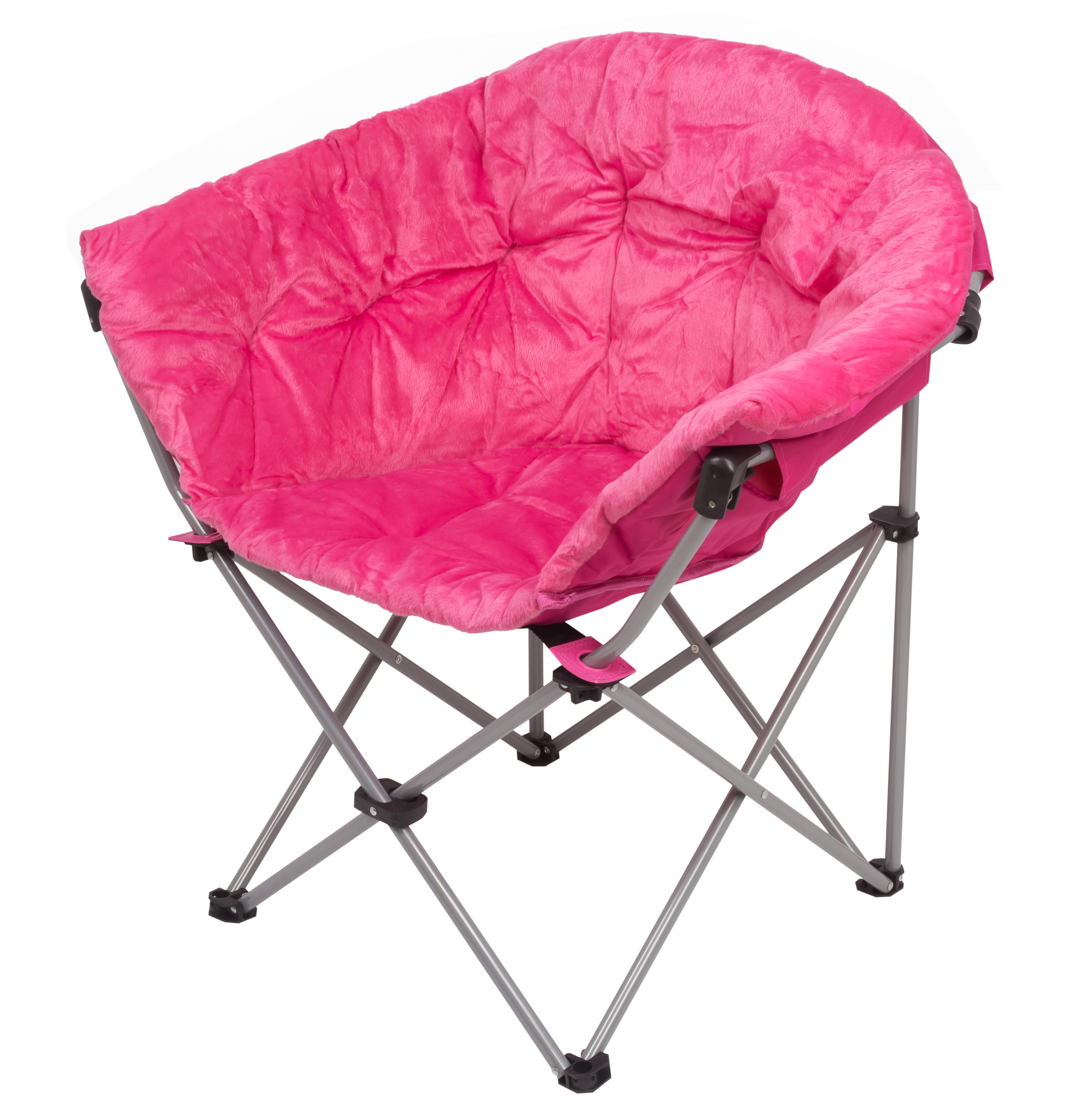 Large Folding Saucer Moon Chair Faux Fur For Living Room Dorm Seating