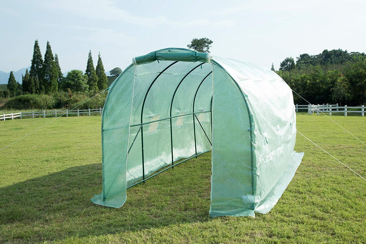 Greenhouse Walk-in Green Garden Hot House 15'x7'x7 