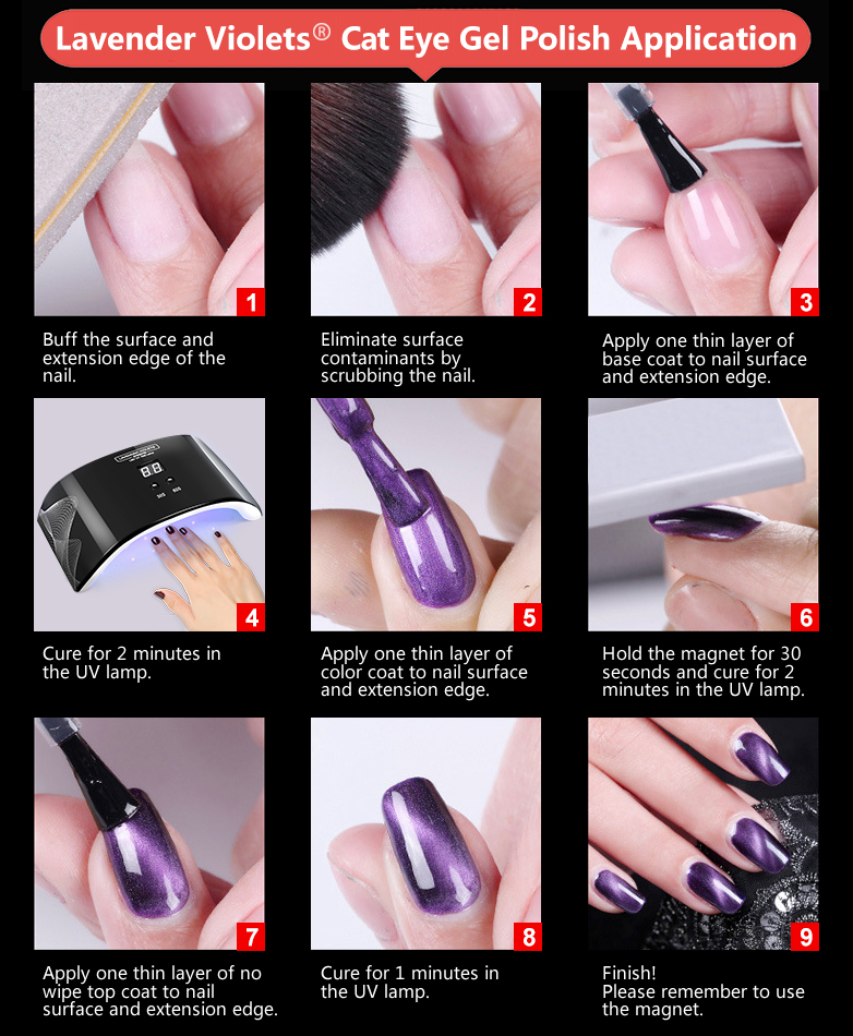 8ml Magnetic 3d Cat Eye Effect Uv Led Soak Off Gel Nail Polish 366