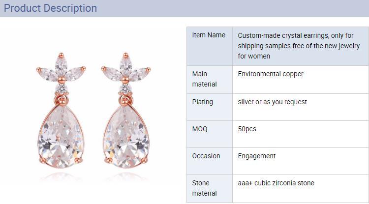 Custom Made Crystal Earrings Only For Shipping Samples Free Of