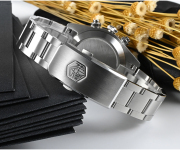 San Martin Men Vintage Watch 40mm Panda BB Chronograph Retro SN052-G-JS