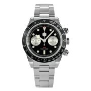 San Martin Men Vintage Watch 40mm Panda BB Chronograph Retro SN052-G-JS
