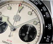 San Martin Men Vintage Watch 40mm Panda BB Chronograph Retro SN052-G-JS