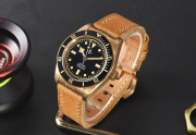 New Version Hruodland Bronze watch Super Swiss C3 lume sapphire crystal watch F-008 Hroudland Watches