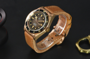 New Version Hruodland Bronze watch Super Swiss C3 lume sapphire crystal watch F-008 Hroudland Watches