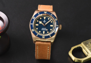 New Version Hruodland Bronze watch Super Swiss C3 lume sapphire crystal watch F-008 Hroudland Watches