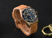 New Version Hruodland Bronze watch Super Swiss C3 lume sapphire crystal watch F-008 Hroudland Watches