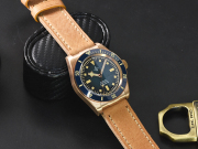 New Version Hruodland Bronze watch Super Swiss C3 lume sapphire crystal watch F-008 Hroudland Watches