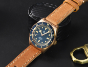 New Version Hruodland Bronze watch Super Swiss C3 lume sapphire crystal watch F-008 Hroudland Watches