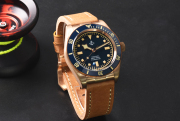New Version Hruodland Bronze watch Super Swiss C3 lume sapphire crystal watch F-008 Hroudland Watches