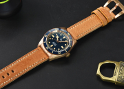 New Version Hruodland Bronze watch Super Swiss C3 lume sapphire crystal watch F-008 Hroudland Watches