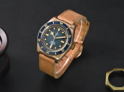 New Version Hruodland Bronze watch Super Swiss C3 lume sapphire crystal watch F-008 Hroudland Watches