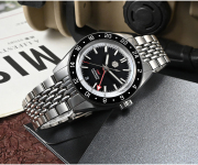 EU San Martin New Original Design Bidirectional Bezel Fly Adjustable Clasp NH34 GMT Watch SN0116-G San Martin New Original Design Bidirectional Bezel Fly Adjustable Clasp NH34 GMT Watch SN0116-G san martin watches,NH34 movement watch,San Martin SN0109-G-GMT,dive watches