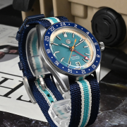 EU San Martin New Original Design Bidirectional Bezel Fly Adjustable Clasp NH34 GMT Watch SN0116-G San Martin New Original Design Bidirectional Bezel Fly Adjustable Clasp NH34 GMT Watch SN0116-G san martin watches,NH34 movement watch,San Martin SN0109-G-GMT,dive watches