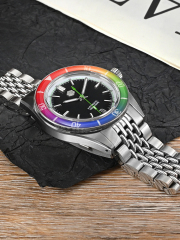 EU San Martin New Original Design Summer Dive Watch Fun Fruit Series SN0116-G-B San Martin New 40mm BB Diver Watch Classic Mens Watches NH35 Automatic Mechanical Sapphire Wine Red Ceramic Bezel Waterproof watch san martin watches,NH34 movement watch,San Martin SN0109-G-GMT,dive watches