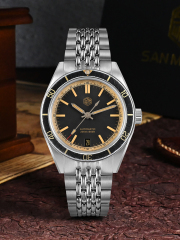 EU San Martin 39.5mm Distressed Aluminum Bezel NH35 6H Date Reloj Mens Dive Watch SN0116B-2 San Martin Limited Edition 39.5mm Full Luminous NH34 GMT Original Design Watches SN0116-G3 san martin watches,NH34 movement watch,San Martin SN0109-G-GMT,dive watches