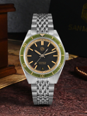 EU San Martin 39.5mm Distressed Aluminum Bezel NH35 6H Date Reloj Mens Dive Watch SN0116B-2 San Martin Limited Edition 39.5mm Full Luminous NH34 GMT Original Design Watches SN0116-G3 san martin watches,NH34 movement watch,San Martin SN0109-G-GMT,dive watches