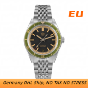 EU San Martin 39.5mm Distressed Aluminum Bezel NH35 6H Date Reloj Mens Dive Watch SN0116B-2 San Martin Limited Edition 39.5mm Full Luminous NH34 GMT Original Design Watches SN0116-G3 san martin watches,NH34 movement watch,San Martin SN0109-G-GMT,dive watches