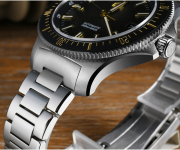 2025 New 40mm Upgraded Version H Links Bracelet Original Design Dive Watch SN0118-G-B San Martin New 40mm BB Diver Watch Classic Mens Watches NH35 Automatic Mechanical Sapphire Wine Red Ceramic Bezel Waterproof watch san martin watches,NH34 movement watch,San Martin SN0109-G-GMT,dive watches